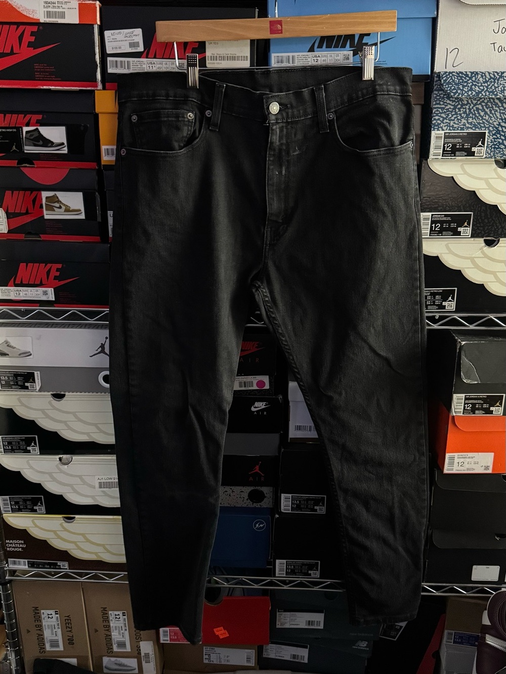 Levi's Black Slim Straight Men's Jeans 36x30